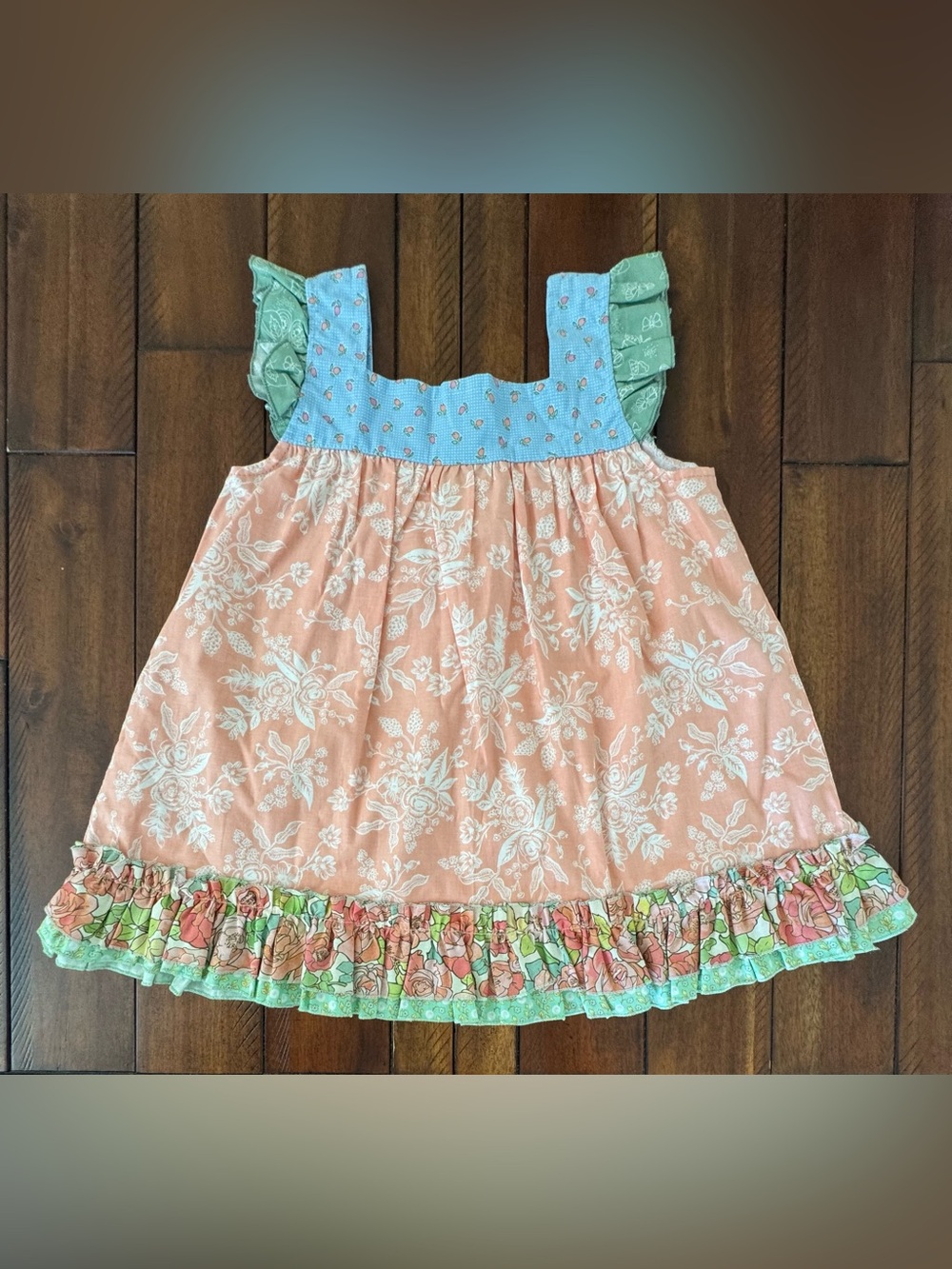 Matilda Jane Platinum Just Peachy Shabby Top size 6